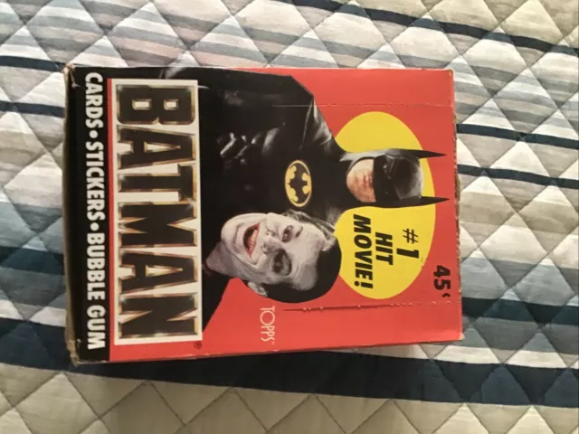 Batman Movie Series 1 Vintage Trading Wax Trading Card Box 36 Packs Topps 1989