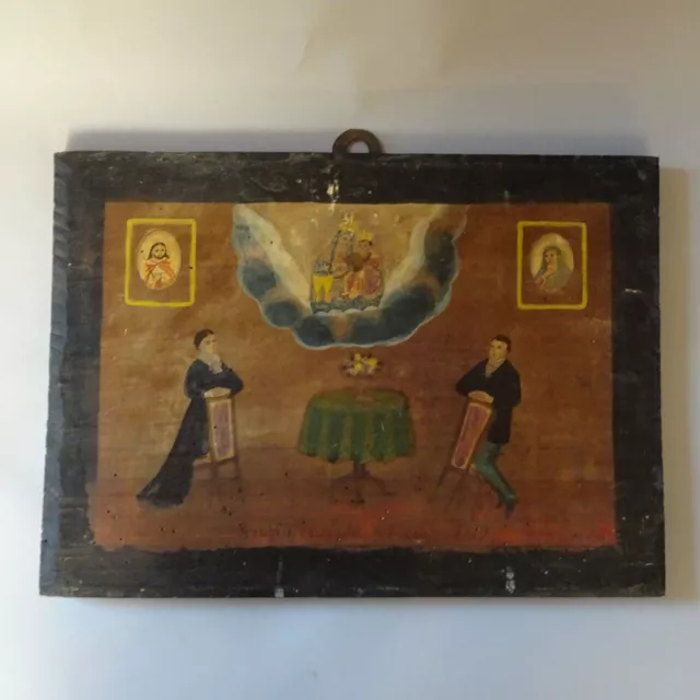 Ex voto dipinto su carta XIX secolo