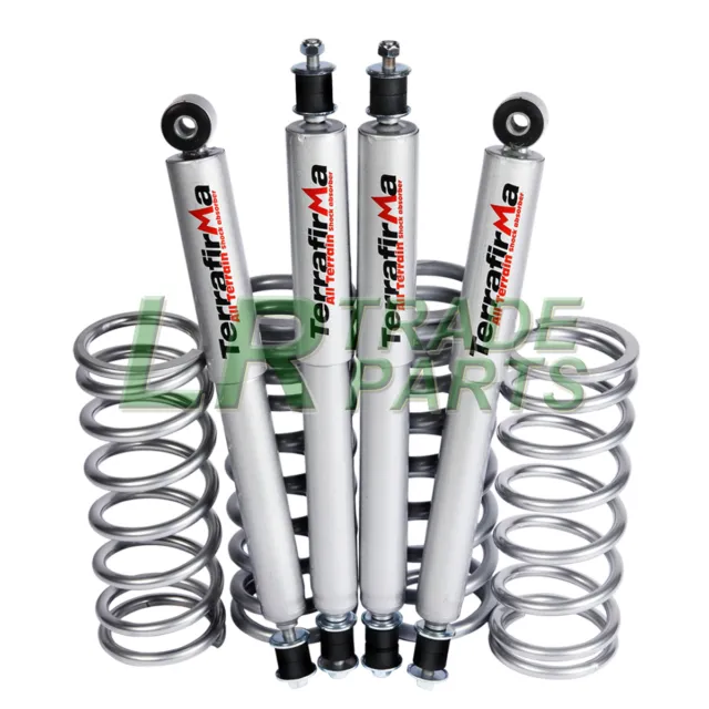 Land Rover Defender 90 New Terrafirma -1" Lowering Suspension Kit Springs Shocks