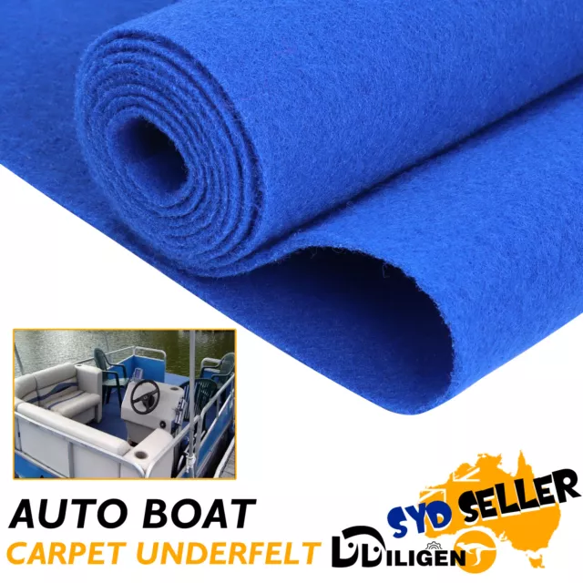 1.2Mx2M BLUE Boat Marine Carpet Underfelt  Yacht Cabin Deck Floor Anti-Slip Fray