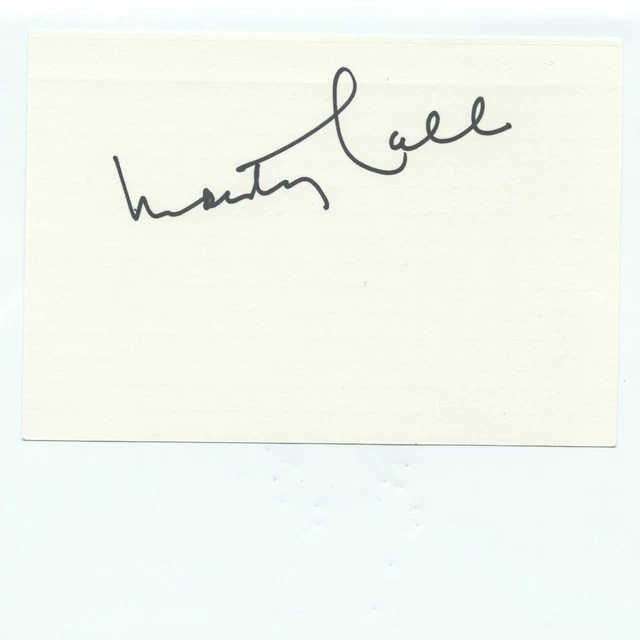 MONTY HALL Signed 4x6 Index Card Autographed Let's Make a Deal