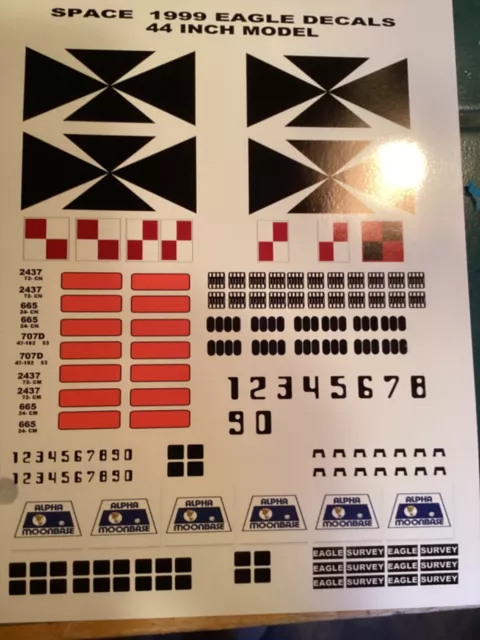 Space 1999  44 Inch  Eagle   Deluxe Decal Kit