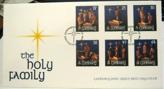 Guernsey FDC 1999 Christmas Holy Family - unaddressed