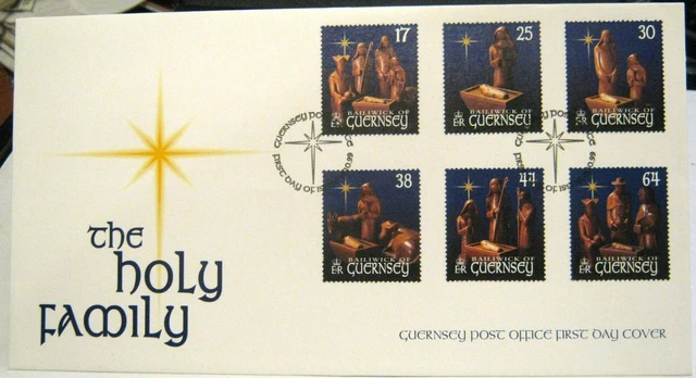 Guernsey FDC 1999 Christmas Holy Family - unaddressed