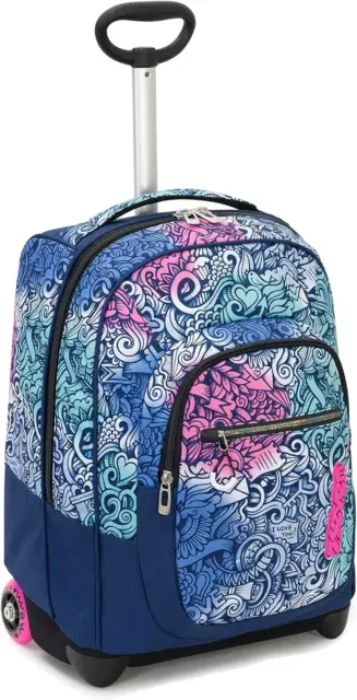 Trolley Fit Seven Pinkshade, Blue, 35 Lt, 2In1 Backpack with Shoulder Lifting fo 2