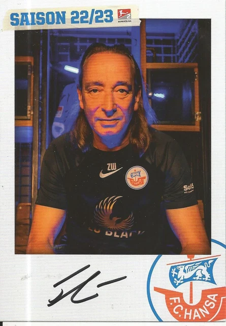 Elias Hötmann Autogrammkarte Hansa Rostock 2.Karte 2023-24 Original Signiert