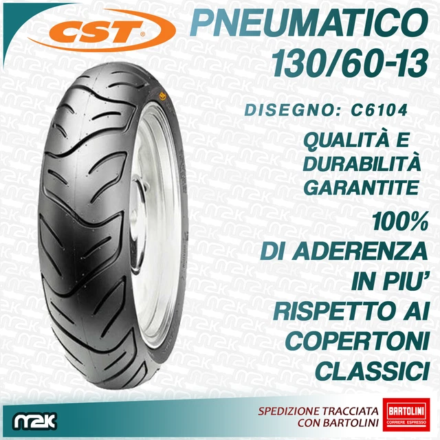 Gomma Copertone 130/70-13 Slick Per Piaggio Beverly 500 - Deestone D805 TL