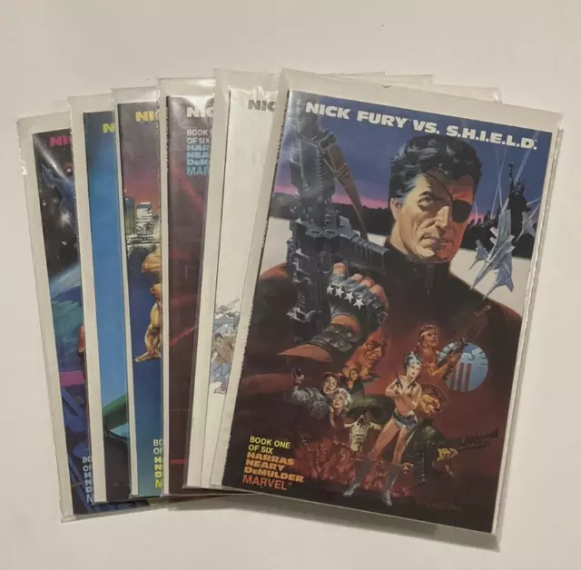 Marvel: Nick Fury vs. Shield (1988): 1 2 3 4 5 6 Complete Set - Unread NM