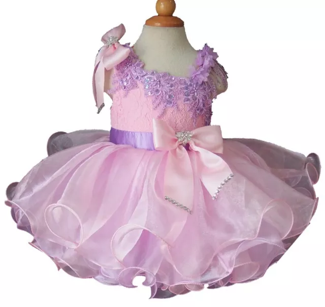 Jenniferwu Toddler Girls Pageant Lace Dresses HandMade Party Christmas Dress