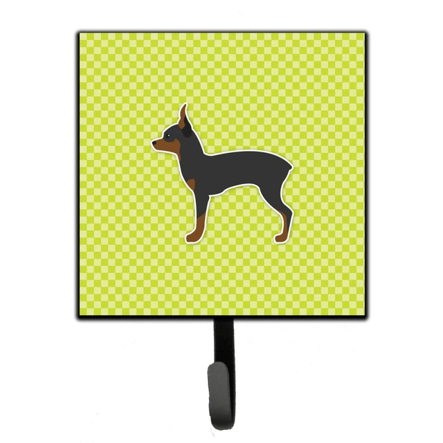 "Caroline's Treasures Toy Fox Terrier Checkerboard Green Leash or Key Holder ...