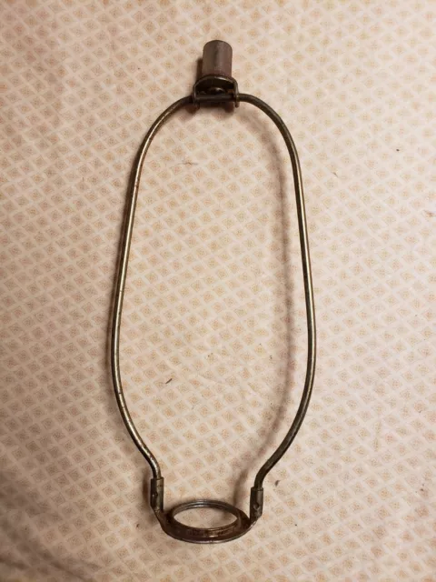 Vintage 9" Tall- Electric Table Lamp Metal Screw on Socket Harp