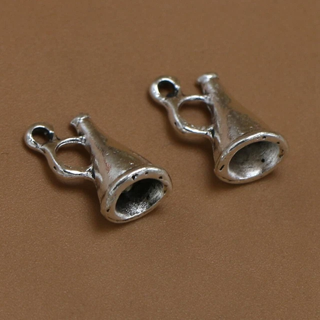50 Stück Legierung Lautsprecher Anhänger DIY Charms Schmuckherstellung Zubehör 8