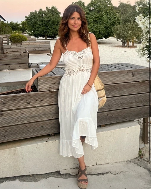 ZARA ECRU LONG Lace Dress With Long Sleeves And Button Front - M 39.99 - PicClick UK ZARA ECRU LONG Lace Dress With Long Sleeves And Button Front - M 39.99 - PicClick UK