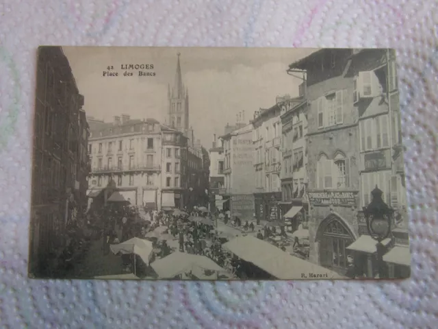 CPA - LIMOGES - Place des Bancs