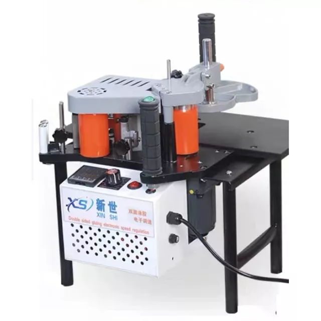 900W Manual Edge Banding Machine Double Side Gluing Portable Edge Bander