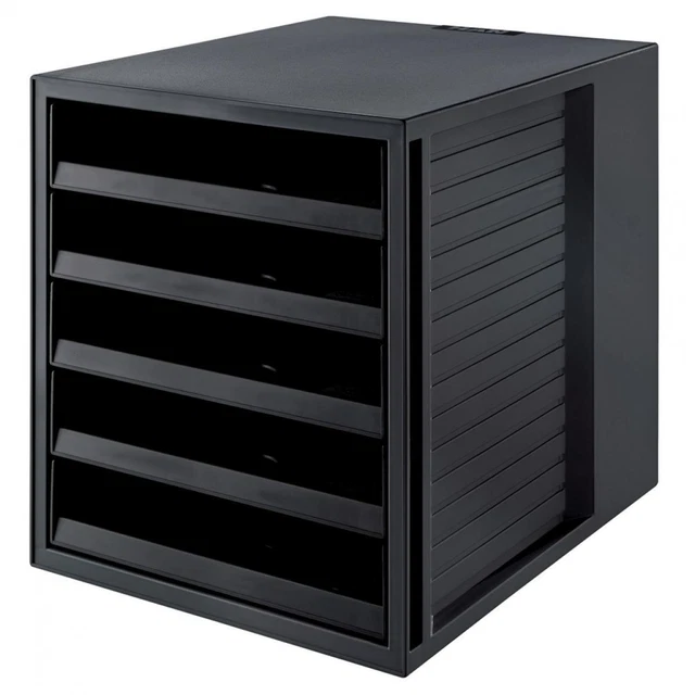 Schubladenbox SCHRANK-SET KARMA, 5 offene Schübe, grau HAN 14018-18 (40124731408