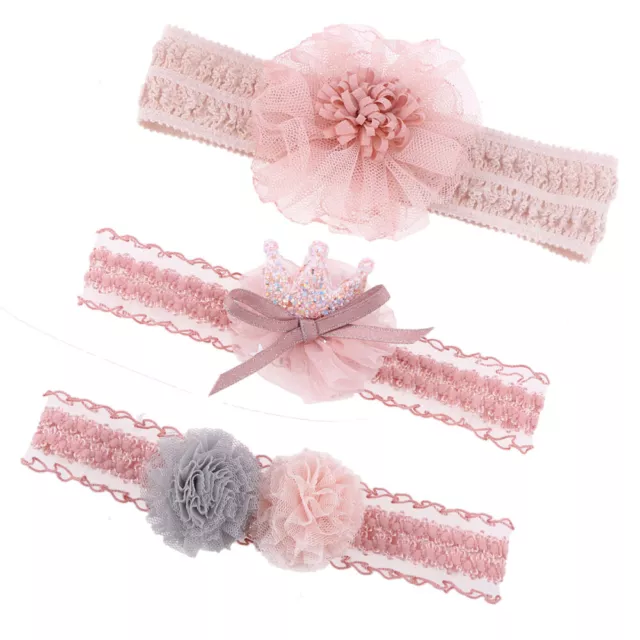 3 Pcs Headbands for Baby Girls Vinchas Para Niñas Bebe Elasticity