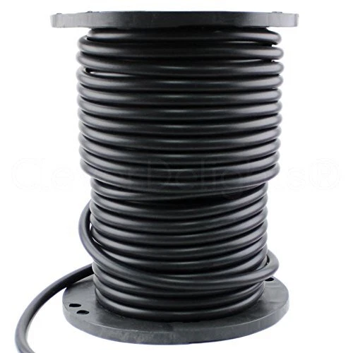 CleverDelights Solid Rubber Cord - 3/4" Diameter - 25 Feet - Buna 70 Duromete...