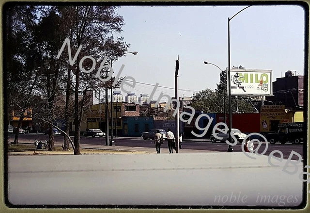 1969 Street Scene Urban Decay, Milo Billboard, Mexico City Kodachrome Slide