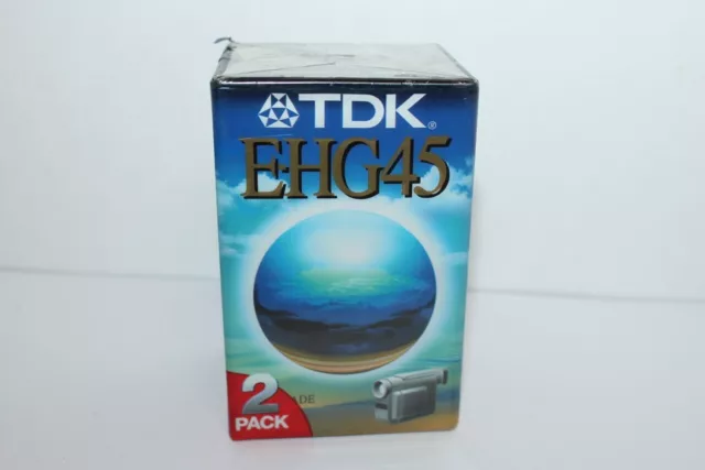 TDK E-HG45 VHSC Pal Secam Blank Compact Videocassette Brand New