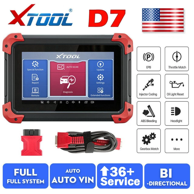 XTOOL SCANNER D7 Bidirectional Scan Tool Car Diagnostic Scanner Key