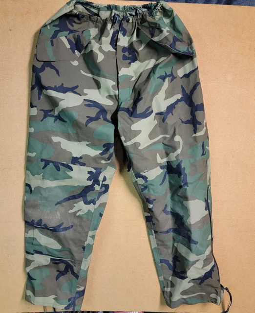 Extreme Cold/Wet Weather Trouser Gen III Class 3 Green Camo Military Pants Large