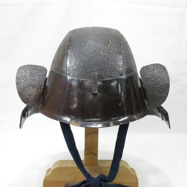 F3651: Real, old Japanese KABUTO helmet of all iron of SAMURAI's armor YOROI