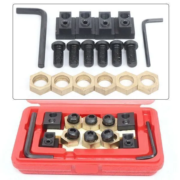 Eccentric 5/8" Or 16MM T-Slot Clamping 18pcs Kit For Milling Machine Work Table