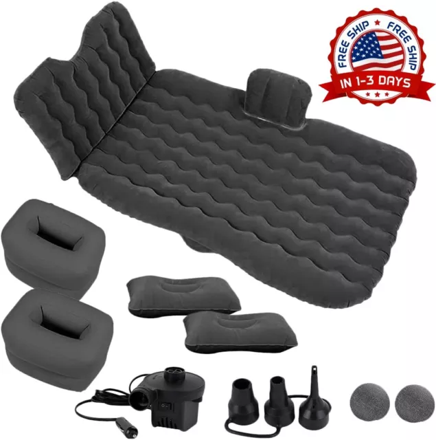 Cama Para Carro Inflable Colchon Aire De Auto Viaje Dormir 2 Almohadas Camping