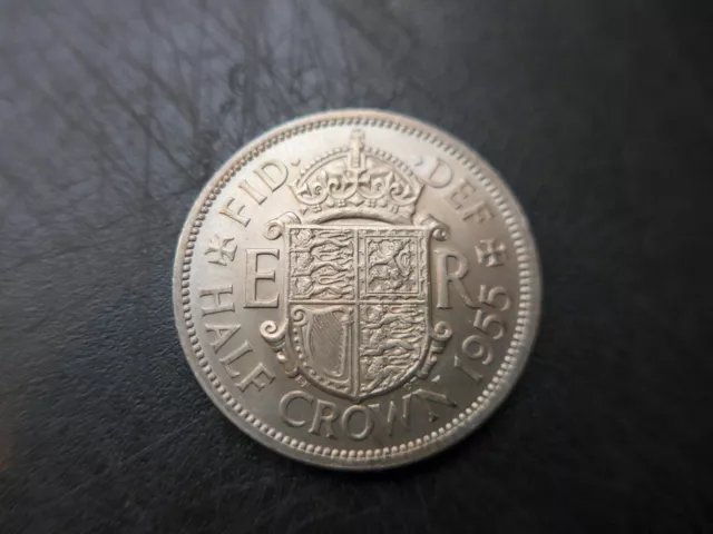 1955  Queen Elizabeth  Halfcrown. Mint Uncirculated.