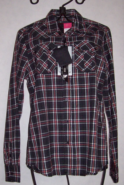 Chemise à Carreaux Kidur Neuve Taille 4 (41/42) - Manches Longues, Coton, Avec étiquettes