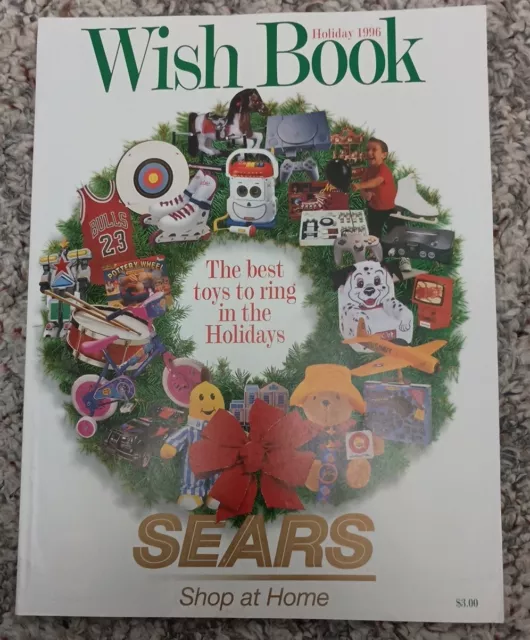 Vintage 1996 Sears Christmas Holiday Wish Book Toy Shopping Catalog 201 Pages