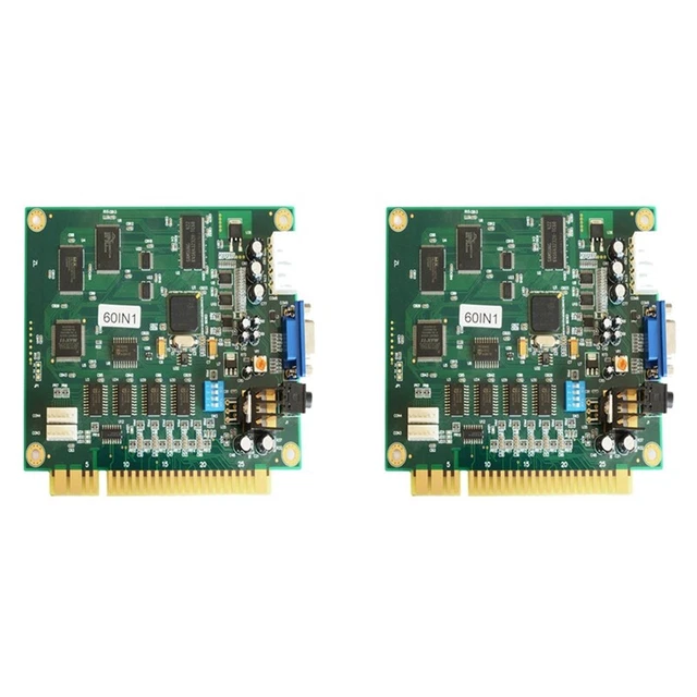 2X 60 in 1 Jamma Arcade Classics Game Board for Cocktail Arcade Machine Rig O5V3