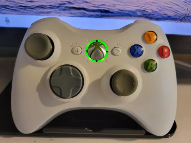 Official Genuine Microsoft Xbox 360 OEM Wireless Controller White ~ Tested