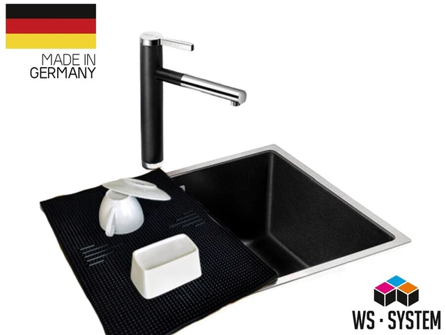 Abtropfmatte Geschirrmatte Geschirr-Trockenmatte Gummi Barmatte Gläsermatte Maxi