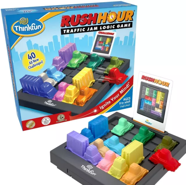 Thinkfun Rush Hour - Traffic Jam Logic, Brain & Challenge Game - STEM Toys for B