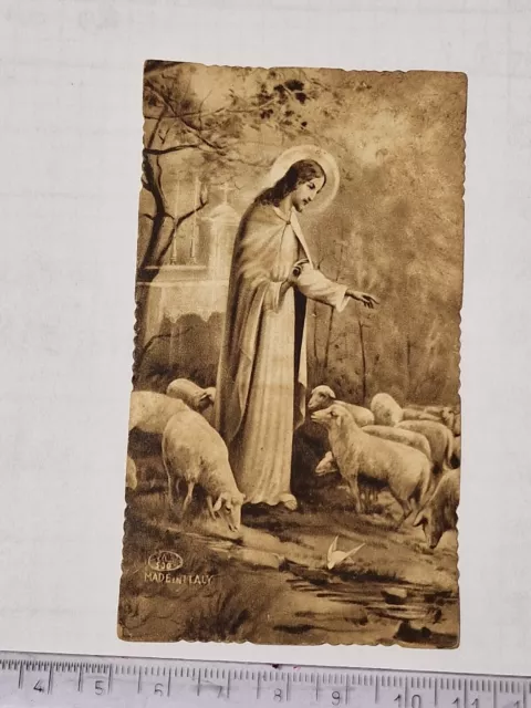 Santino Holy Card fustellato Gesù Ele 530 1934 ZA1023 ^