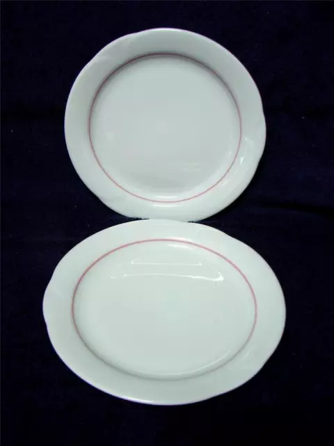 2 Retro Arzberg Germany Corso Nizza Bone china bread butter cake plates  16 cm