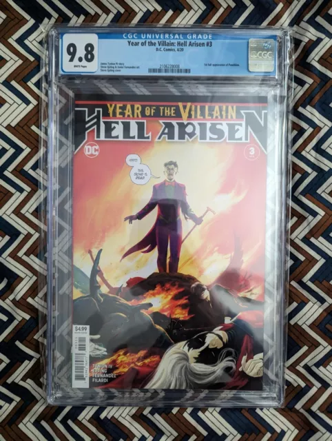 Jahr des Bösewichts Hell Arisen #3 CGC 9.8 1. Full Punchline!