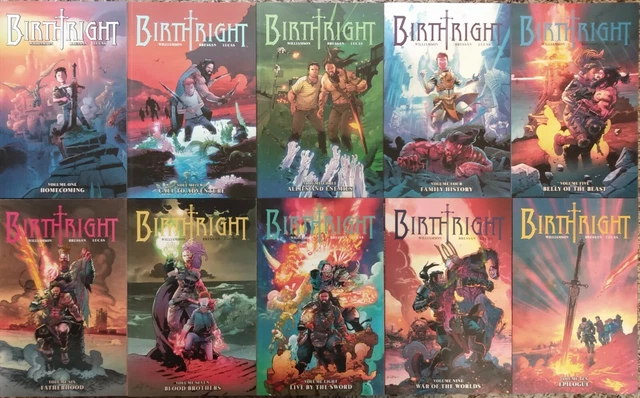 Birthright TPB graphic novel lot #1-10 COMPLETE SET - Image - Williamson - OOP