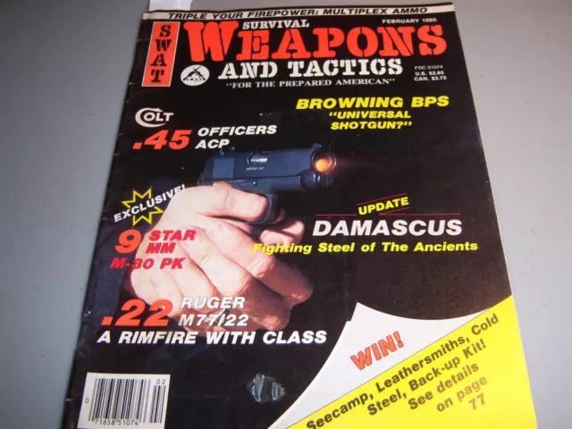 SWAT Survival Weapons and Tactics Magazine February 1985 Volume 4 Number 2