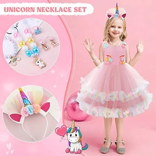 Prinzessin Kostüm Mädchen Kleid Einhorn Kostüm Mädchen Kinder Mädchen Prin... 2