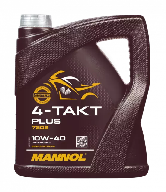 Aceite de Motor para Motos MANNOL 4 TAKT PLUS 10W-40 4L