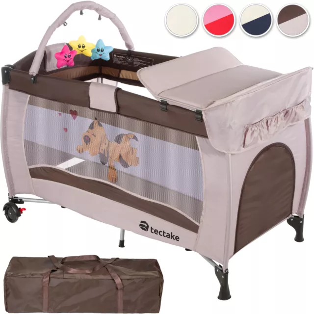 Cot Bed Travel Baby Play Mat Mattress Foldable Folding Playpen Children Portable