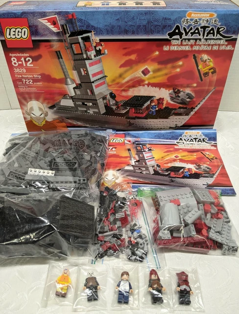 LEGO AVATAR THE Last Airbender Fire Nation Ship 3829 Complete w/ Box ...