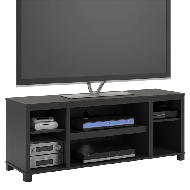 MAINSTAYS PARSONS TV Stand for TVs Up To 50" Black Oak TV Stands
