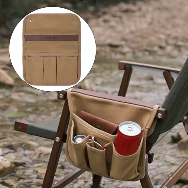 Chaise de plage accoudoir organisateur porte-bière pour fauteuil de pêche en