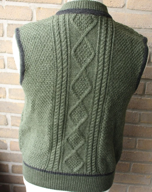 Gilet Costume Cane Modello Costume Walk Tg 46 Uomo Maglia Treccia Lana 2