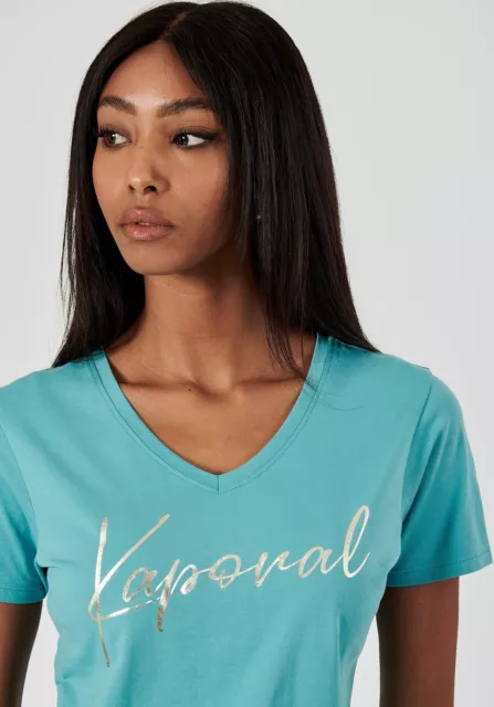 KAPORAL - T-shirt manches courtes - turquoise