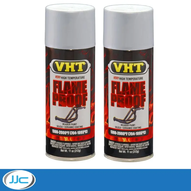 2 x 312 g - Vernice spray ignifuga ad altissima temperatura VHT - Alluminio